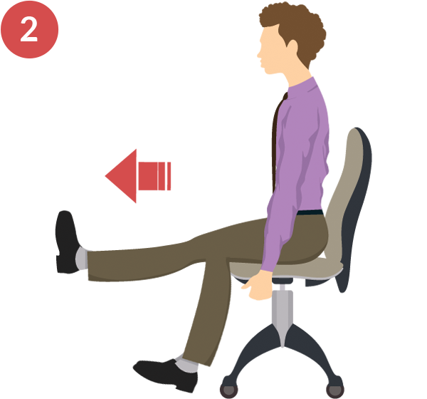 Office chair with leg lift hot sale