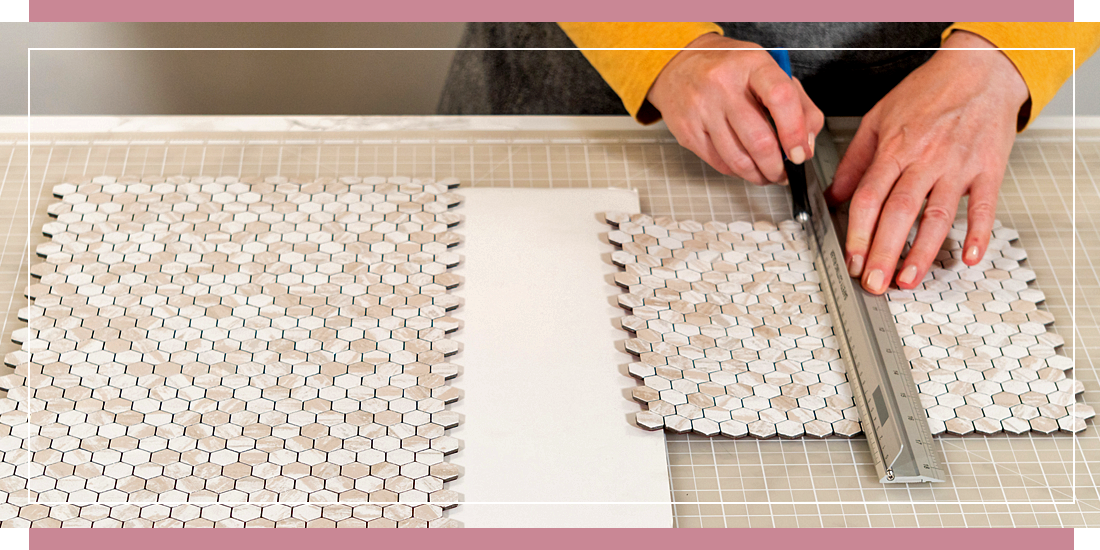 Cutting Mosaic Tiles for Corners and Mitred Edges