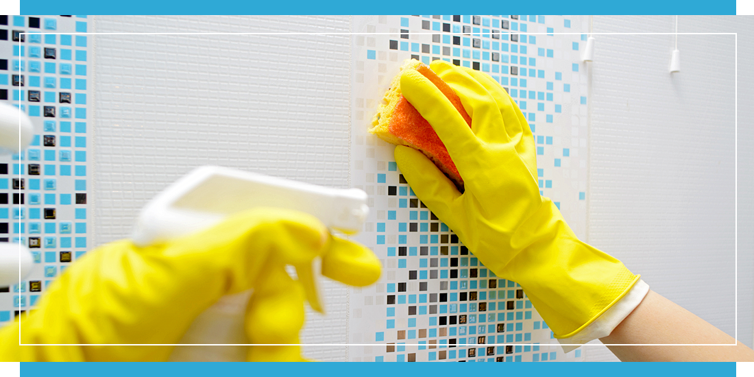 Cleaning Mosaic Tiles by Location