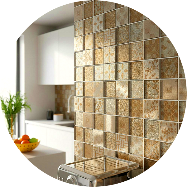 Metallic Mosaic Tiles