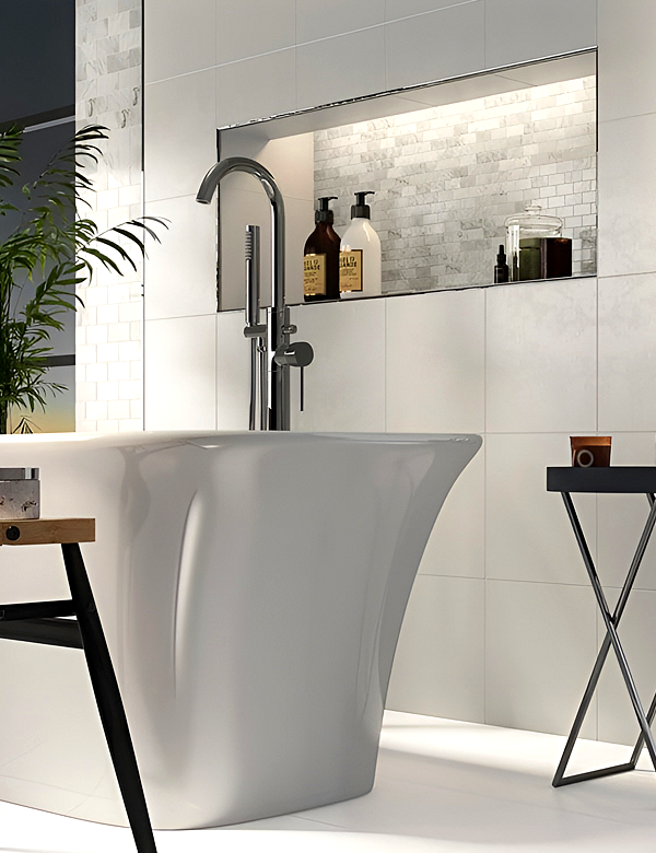 Marble Bathroom Mosaic Tiles