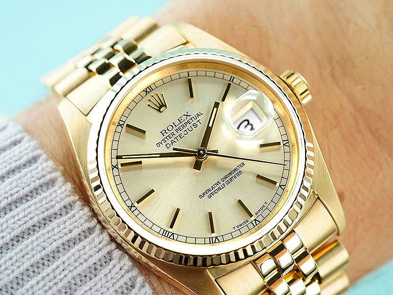 Gold Rolex Datejust