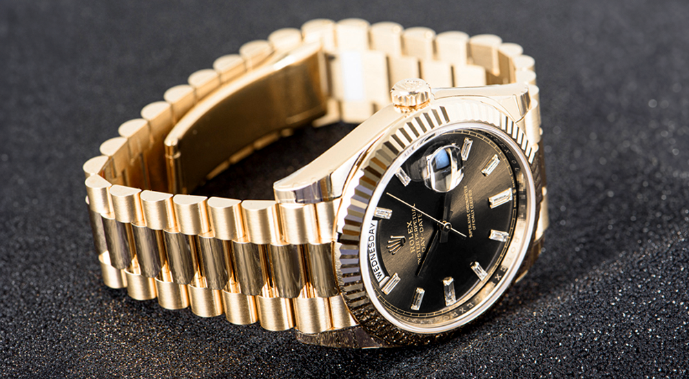 Black and Gold Rolex Day-Date Models