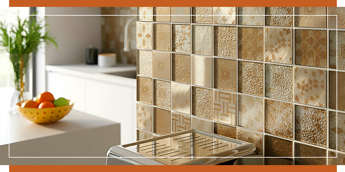 Metallic Mosaic Tiles