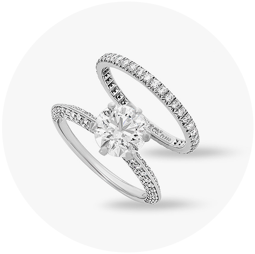 Pav Engagement Ring Setting