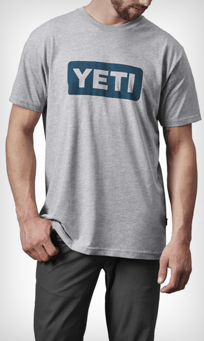 YETI YETI Men's Premium Logo Badge Tee - Indigo $ 29.99