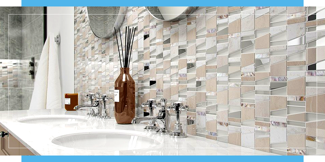 Mosaic Tiling on Bathroom Walls