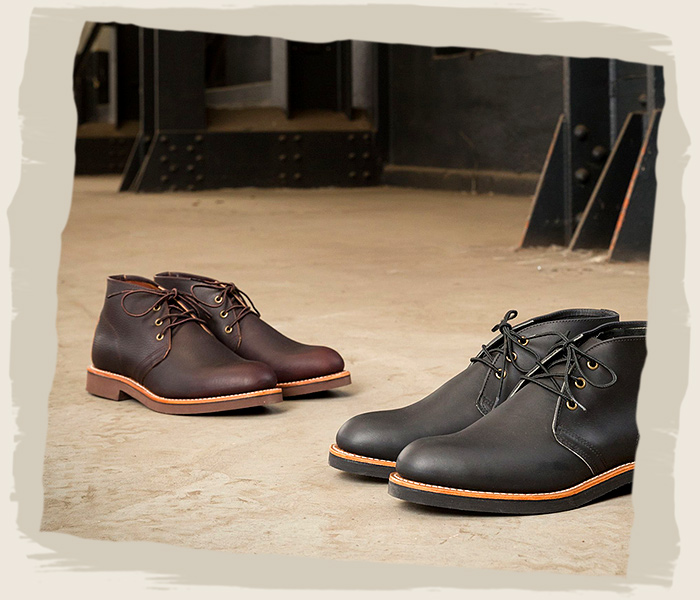 red wing foreman chukka black