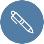 A pen or pencil