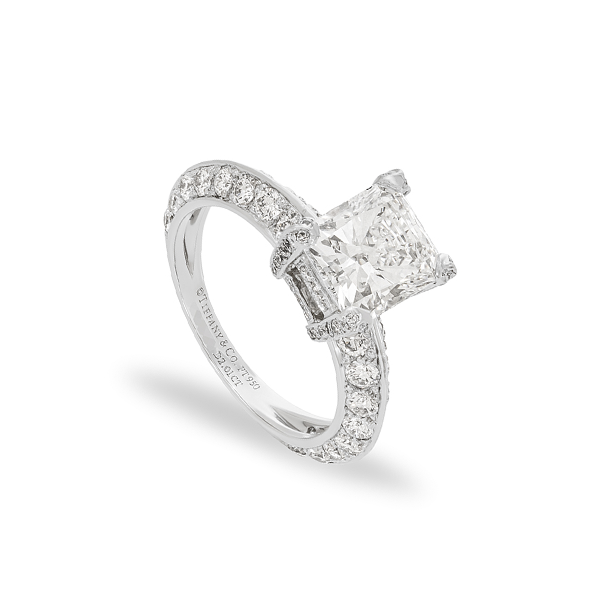 Tiffany Radiant Cut Diamond Ring in Platinum, 2.01 ct 