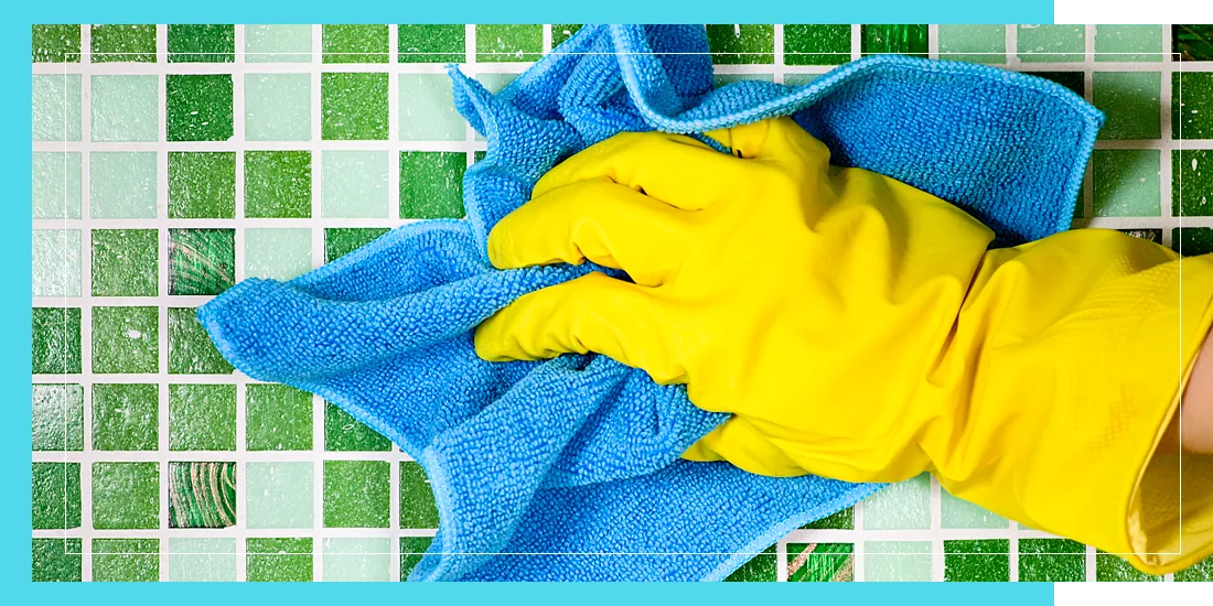 Step 5: Buff Away Grout Haze