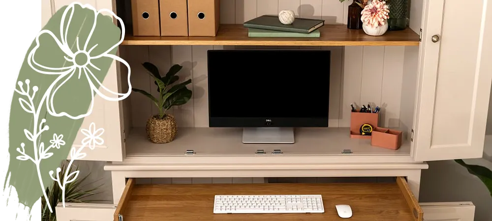 Choose a Hideaway Desk for a Blended Finish