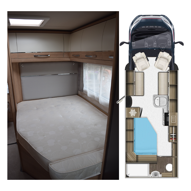 fixed island bed motorhomes for sale