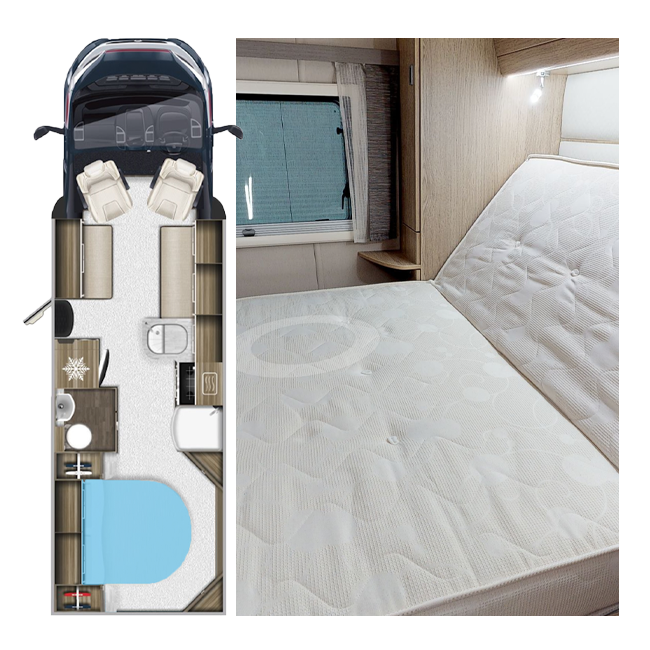 Campervan cabin deals bed