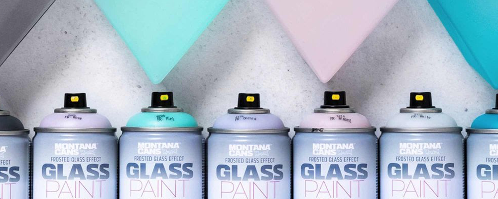 Montana Cans GLASS EFFECT Matte Bay Blue Frosted Glass Spray Paint