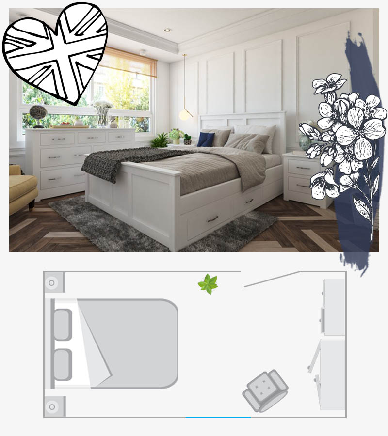 Bedroom Layout Ideas Painted Furniture Co   Img1 