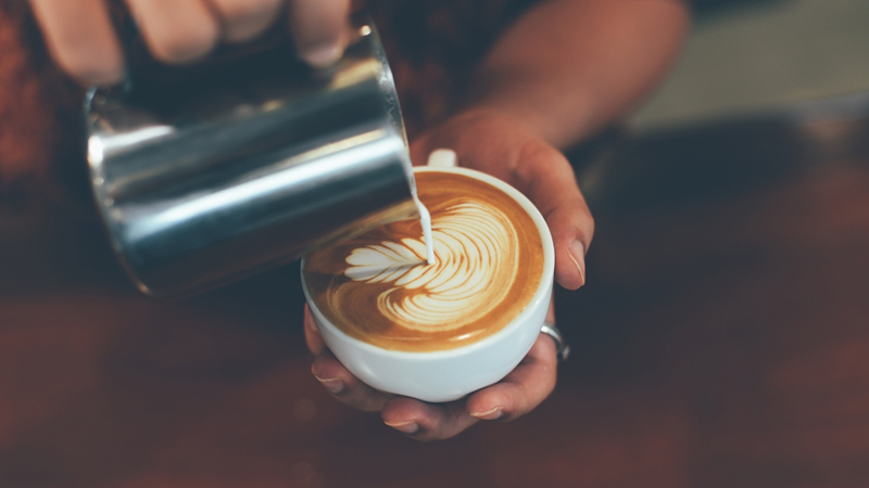 Superb latte art