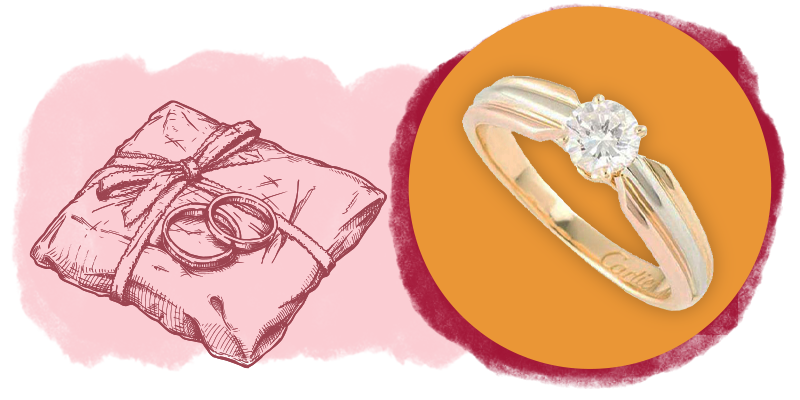 Cartier engagement ring sale price range